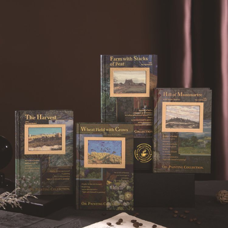 Hardcover A5 Art-Inspired Notebooks – Van Gogh Oil Painting Collection | Sunyale OEM/ODM