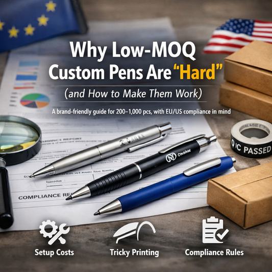 Why Low-MOQ Custom Pens Are “Hard” (and How to Make Them Work)