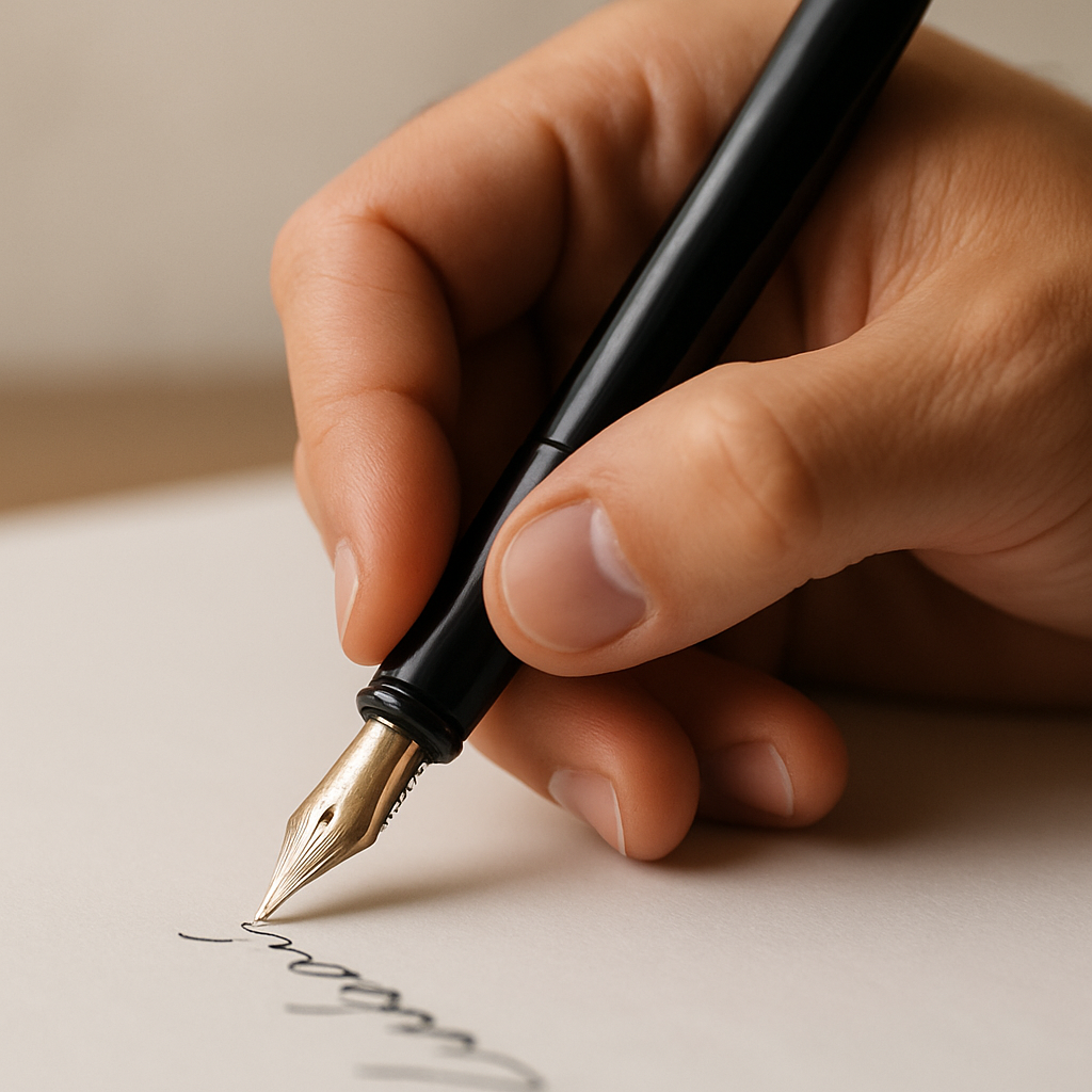 How to Use a Fountain Pen: Easy Beginner Guide for Smooth Writing – Sunyale