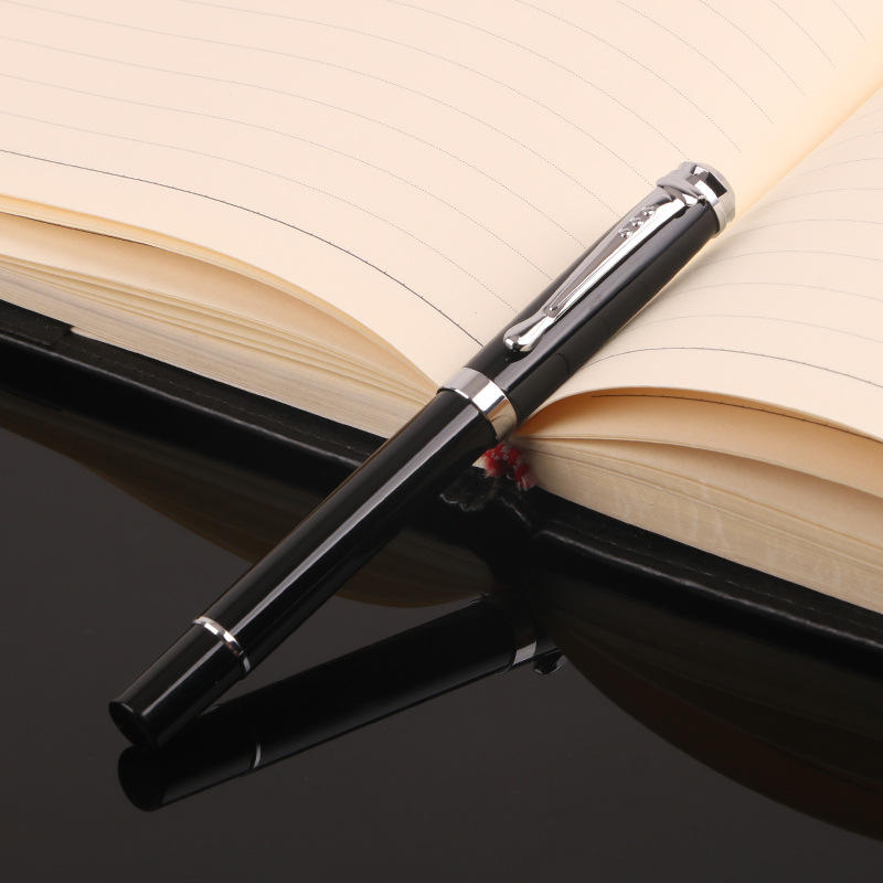 Sunyale Elite Gold-Nib Black Metal Fountain Pen — OEM/ODM Custom