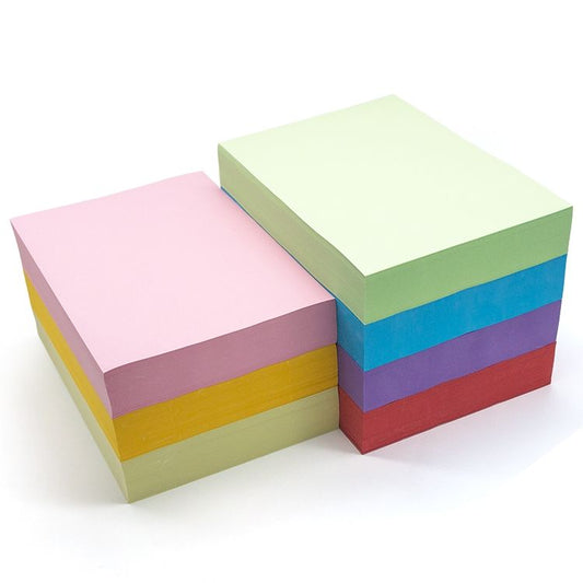 Sunyale Wholesale Assorted Colored Paper Packs (A5 / A4) - For Crafts & Office